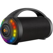 Resim Lecoo DS156 8.5W Kablosuz Bluetooth 5.0 RGB Aydınlatmalı TWS Stereo Boombox Taşınabilir Hoparlör Siyah 
