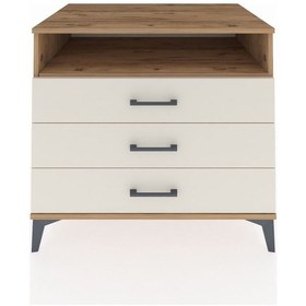 Resim Kronos Şifonyer Tek Raflı 3 Çekmeceli 88x59x80 Çam-aytaşı Çam 