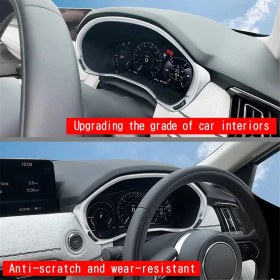 Resim Steellaar Araba Gösterge Paneli Gösterge Paneli Trim Kapağı Gümüş (Yurt Dışından) 