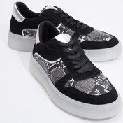Resim Luvi Shoes Montero Siyah Desenli Kadın Spor Ayakkabı Siyah 