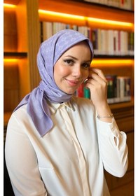 Resim Aker Elegance Monogram Eşarp - 1090500-992 - Mor 