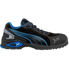 Resim Puma Safety Rio Low Alüminyum Burunlu İş Ayakkabısı S3 Src Siyah - Mavi 