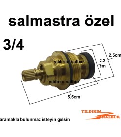 Resim Yıldırım Nalbur Özel Salmastra 3/4 Geniş Tip Prinç Salmastra Şişman 