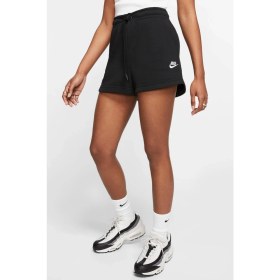 Resim Nike Sportswear Essential Women's French Terry Shorts Black Pamuklu Kısa Kadın Şort Siyah 