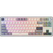 Resim Royal Kludge R87 Pro Beyaz/gri Tkl Kablolu Us Gaming Klavye 