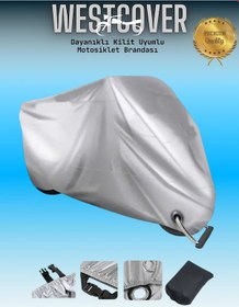 Resim Yuki Gelato 125 Uyumlu Kilit Uyumlu Gri Motosiklet Brandası,örtüsü,çadırı 