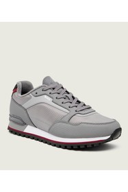Resim BOSS Erkek Kalın Topuk Deri Bağcıklı Rahat Taban Gri Sneaker 50552914-036 