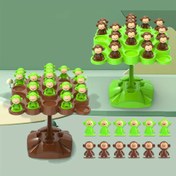 Resim Monkey Balance Tree Concentration Balance Training oyuncak, Çocuk Oyuncakları Yığın eğlence Serisi Ebeveyn-çocuk Etkileşimli Tahta Oyunları (Rastgele Renkler) 