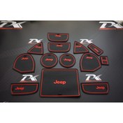 Resim Jeep Dk Tuning Grand Cherokee Wk2 2011 2019 Araç Içi Silikon Kaymaz Ped Kaplama Seti 