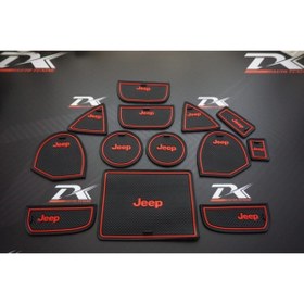 Resim Jeep Dk Tuning Grand Cherokee Wk2 2011 2019 Araç Içi Silikon Kaymaz Ped Kaplama Seti 