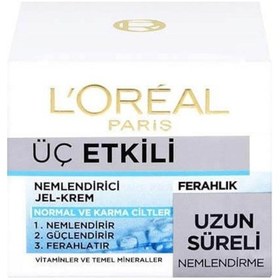 Resim L'Oreal Paris 3 Etkili Ferahlık Günlük Bakım Kremi 50 ML 