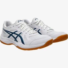 Resim Asics Upcourt 6 Erkek Beyaz Voleybol Ayakkabısı 1071a104-100 Beyaz 