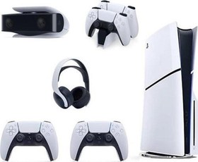 Resim Playstation 5 Slim CD'Lİ Edition +2.Dualsense + Şarj İstasyonu+ PS5 KAMERA +3D PLUS KULAKLIK 