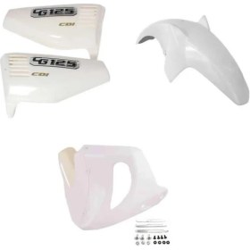 Resim Bardakcı Bike Cg Beyaz Üçlü Set (Sakal-Çamurluk-Yankapak) 