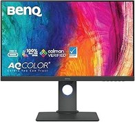 Resim BenQ PD2705Q 27 inç 2K QHD IPS Fabrika Kalibre Bilgisayar Monitörü, Grafik Tasarım ve Video Düzenleme için,%100 sRGB, DualView, USB-C, 65W Güç Dağıtımı, Papatya Zinciri, HDR10 ve CAD/CAM 