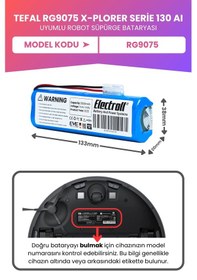 Resim Tefal Rg9075 X-plorer Serie 130 Aı Uyumlu Batarya 3500mah Pil 