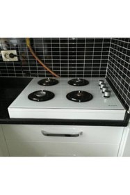 Resim Genel Markalar Beyaz Hazır Ankastre Ocak Altı Tezgahı 