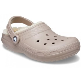 Resim Crocs Classic Lined Clog Terlik - Mantar / Kemik 