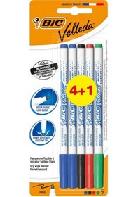 Resim Bic Velleda 1721 4+1 Tahta Kalemi 
