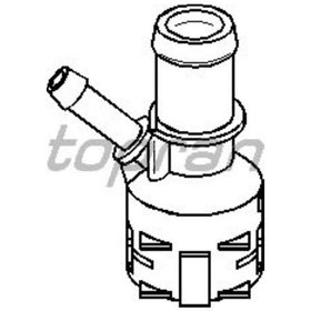 Resim TOPRAN 111238001 Su Flanşı-(Vw: Golf Vı/Jetta /Passat 1,6 Bse) 