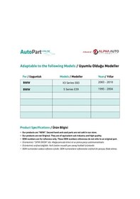 Resim BMW 5 Serisi E39 için Arka Cam Kriko Makarası-Sağ-Sol-SET 