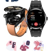 Resim Teknoloji Gelsin 2in1 Akıllı Saat ve Kablosuz Kulaklık Bluetooth Smart Watch Amoled Ekran Çift Kordonlu Büyük Ekran 