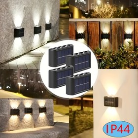 Resim 4 adet, paket başına 6 LED güneş enerjili ışık, sıcak/soğuk renk seçenekleri, açık hava kampı, veranda, sokak, peyzaj, bahçe, düğün dekorasyonu için uygun, IP44 su geçirmezlik 