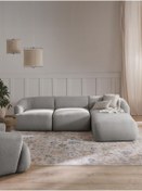 Resim Mobilya Depom Mode Togg Soft Sağ Köşe Koltuk Takımı 3 Modül 19 Gri Keten Kumaş Işbir Sünger 