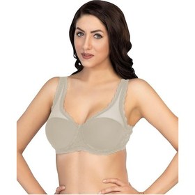 Resim Ekru Mı Emay 172 C Pedli Dantelli Balenli Minimazer Karışık 