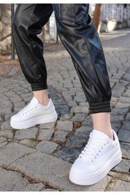 Resim tomıross Tomiross-Carol Kadın Poli Taban Bağcıklı Spor Sneaker Ayakkabı CRL-2810 