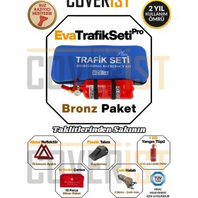 Resim Coverist Eva Trafik Seti Plus - 1 kg Yangın Tüpü - 2 Yıllık - Mavi - Bronz Paket 