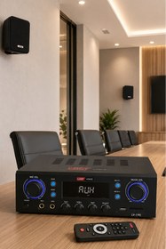 Resim Lastvoice Black Wall Small Paket-1 Hoparlör ve Anfi Ses Sistemi Seti (1 ANFİ + 2 HOPARLÖR) 