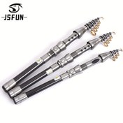 Resim JSFUN Mini Karbon Çubuk Süper Kısa Bölüm Balıkçılık Çubuğu 1.5m, 1.8m, 2.1m ve 2.4m için Ultra Sert Küçük Deniz Çubuğu Uzun Atış Kalem Çıplak Yem Direği 