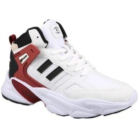 Resim MP 232-1014 Erkek Beyaz-Bordo (40-44) Basketbol Ayakkabı 