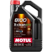 Resim Motul 8100 X-Clean Efe C2/C3 SAE 5W-30 Tam Sentetik Motor Yağı 5 L 