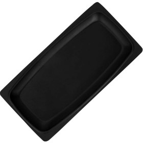 Resim Lava Döküm Dikdörtgen Servis Tabağı Ölçü 30x15cm. Bordo 