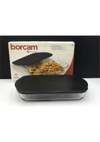 Resim Paşabahçe 59124 Borcam Siyah Kapaklı Fırın Tepsisi 40x25cm 