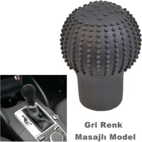 Resim Mediterian Gri Silikon Vites Topuzu Kılıfı, Evrensel, Dayanıklı, Kolay Takılır 