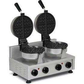 Resim Omake WFL11.E22 Zamanlayıcılı Çiftli Amerikan Waffle Makinesi, Elektrikli 