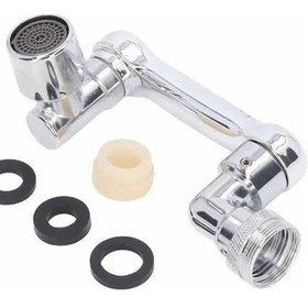 Resim Zengemtx Döndürülebilir Musluk Mutfak Banyo Musluk Ucu Başlığı 4 Filtreli 