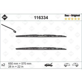 Resim Valeo 116334 - Sılecek Supurgesı 650/560mm Swf Bmw E39 