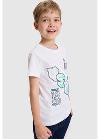 Resim U.s. Polo Assn. Erkek Çocuk Beyaz Tişört 50327027-vr013 