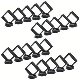 Resim Willowhaven 30 Adet Siyah 3b Plastik Koleksiyon Vitrini Takı Para Fosil Sergileme Kutusu 