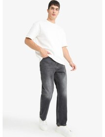 Resim Defacto Baggy Fit Normal Bel Geniş Paça Jean Pantolon G2621ax25aunm36 Antrasit 