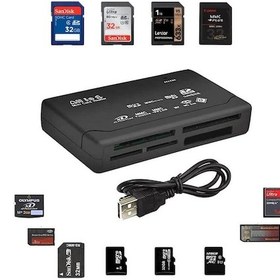 Resim Usb Çoklu Kart Okuyucu Hub Micro Sd Xd Mmc Ms Cf Tf Mini M2 Combo 