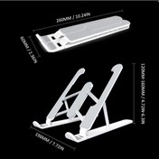 Resim Moly Yunboo Ergonomik Dizüstü Bilgisayar Tutucu: 6 Seviye Açı, Soğutucu Taban, Yükseklik Ayar, Siyah, 260x60mm, 120-160mm Siyah 