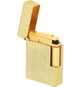 Resim S.t. Dupont Ligne 1 Guilloche Altın Çakmak C14020 