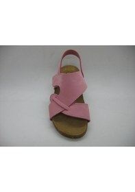 Resim Toddler 256 Anatomik Deri Mantar Taban Çapraz Sandalet 21-25 Pembe 