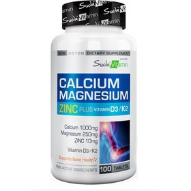 Resim Calcium Magnesium Zinc Plus Vit D3 K2 100 Tablet 