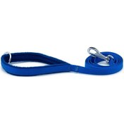 Resim Doggie Polar Dokumadan El Yapımı Köpek Gezdirme Kayışı 1.5 x 160 CM Mavi 